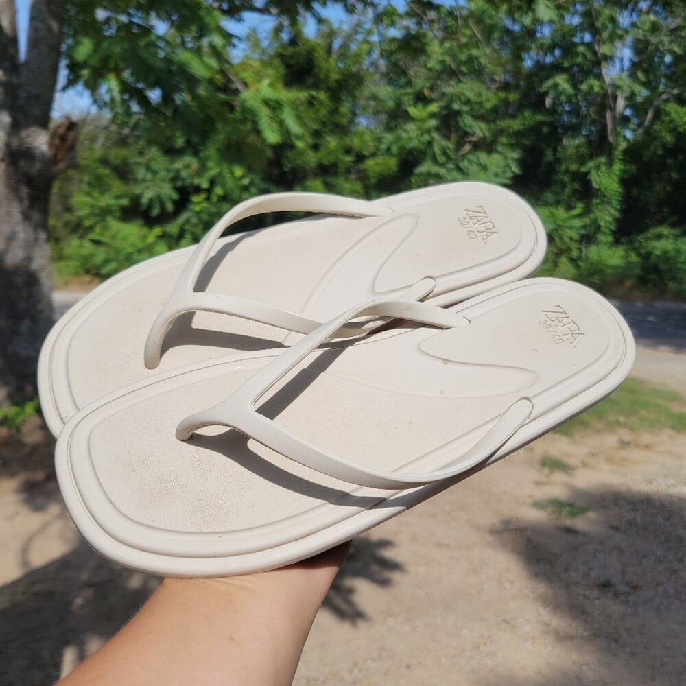 Zara Cream Sandals